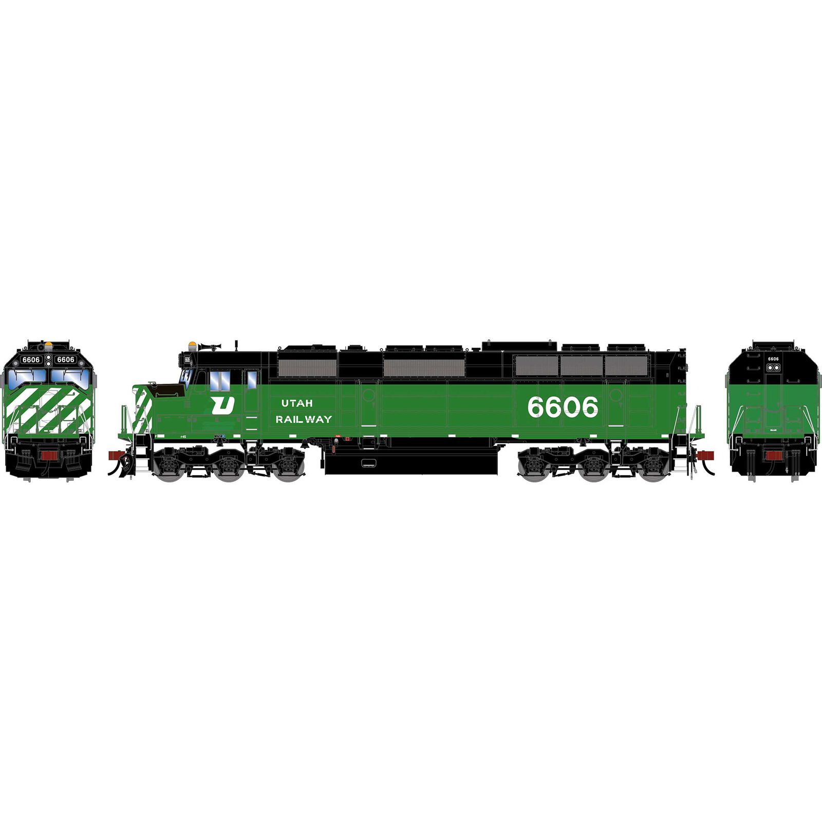 HO GEN F45 Locomotive, UTAH 'Ex-BN' #6606