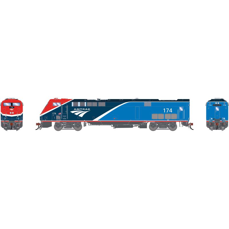 HO P42DC Locomotive with DCC & Sound, AMTK Phase VII #174