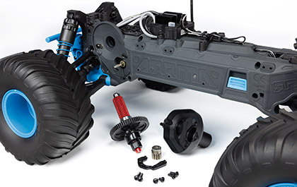 SUPER-TOUGH TRANSMISSION for the ARRMA 1/10 Gorgon RC Monster Truck