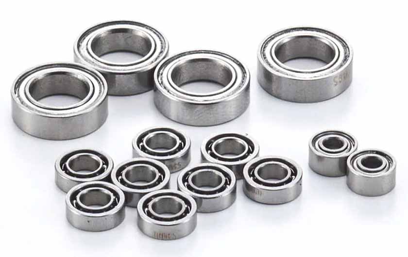 Includes full ball bearings