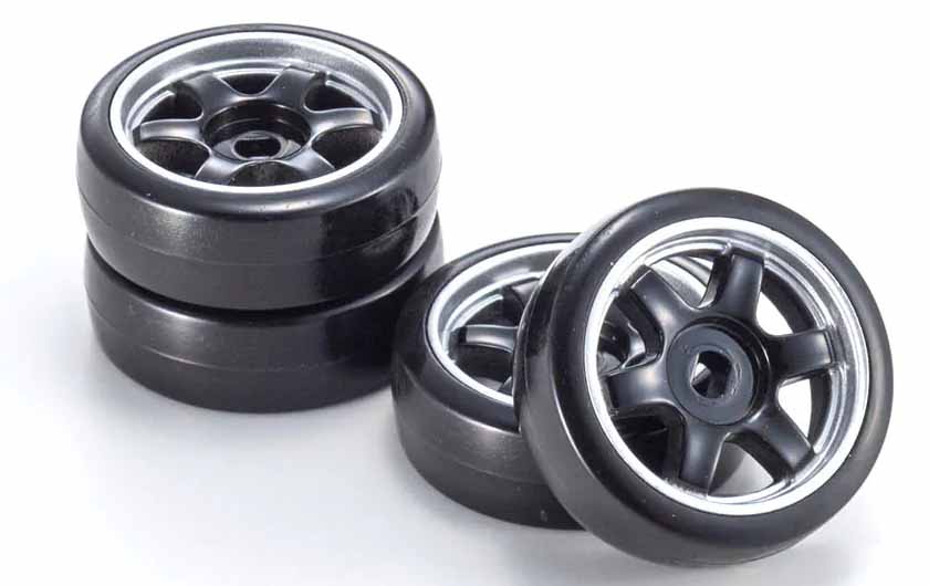 Smooth drift tires are included