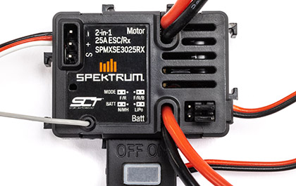 SPEKTRUM 25A 2-IN-1 ESC for the Losi 1/18 Mini LMT Zombie RC Monster Truck