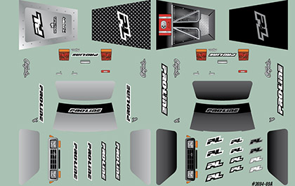 Personalize with Included Decals for the Pro-line Pre-Cut Coyote High Body for Axial SCX30