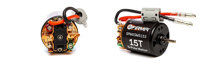 INCLUDES SPEKTRUM 15 TURN BRUSHED REBUILDABLE MOTOR WITH ADJUSTABLE TIMING