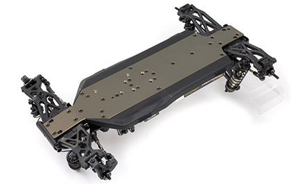 ALUMINUM CHASSIS for the Team Losi Racing  1/10 22X-4 2.0 DC 4WD Buggy Race Kit