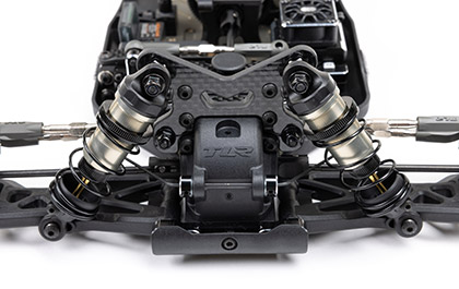 CARBON FRONT & REAR SHOCK TOWERS for the Team Losi Racing  1/10 22X-4 2.0 DC 4WD Buggy Race Kit