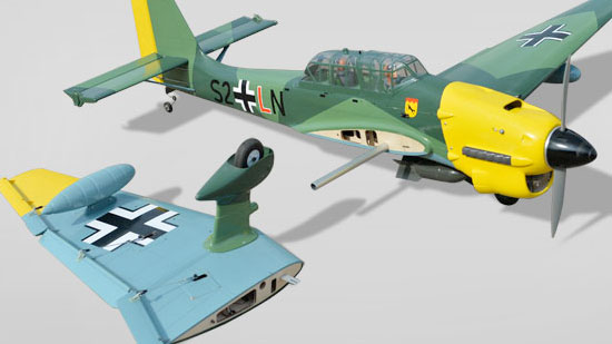 Phoenix Model Stuka Ju 87 GP/EP ARF - two-piece wing Phoenix Model Stuka Ju 87 GP/EP ARF - two-piece wing