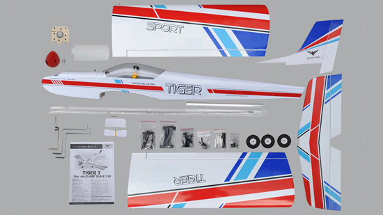 Phoenix Model Tiger 3 GP/EP ARF - Parts Layout Phoenix Model Tiger 3 GP/EP ARF - Parts Layout