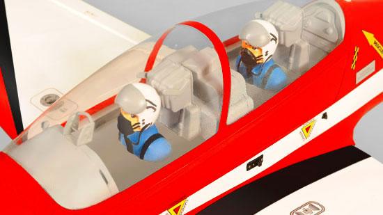 Clear double canopy with two painted pilot figures. Clear double canopy with two painted pilot figures.
