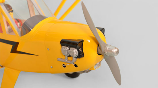 Phoenix Model Piper J-3 Cub GP/EP ARF - Lightweight fiberglass cowl. Phoenix Model Piper J-3 Cub GP/EP ARF - Lightweight fiberglass cowl.