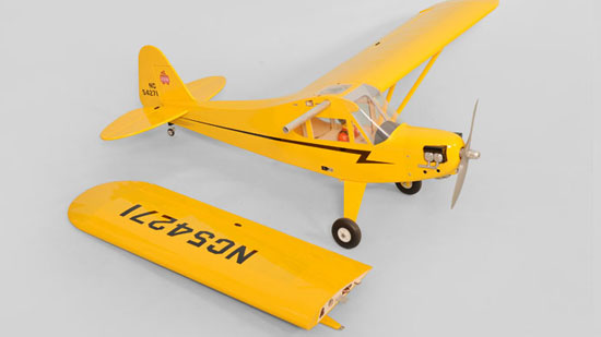 Phoenix Model Piper J-3 Cub GP/EP ARF - Two-piece wing with Y-Clark airfoils. Phoenix Model Piper J-3 Cub GP/EP ARF - Two-piece wing with Y-Clark airfoils.