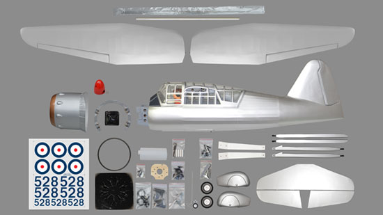 Phoenix Model Westland Lysander GP/EP ARF - Parts Layout Phoenix Model Westland Lysander GP/EP ARF - callout