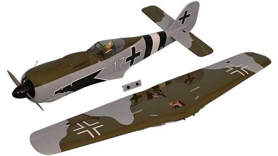 Phoenix Model Fw 190 .46-.55/EP ARF - Removed wing Phoenix Model Fw 190 .46-.55/EP ARF - Removed wing