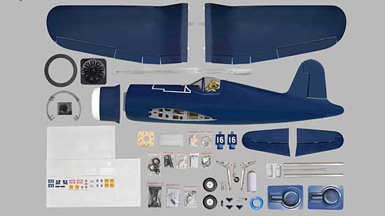 Phoenix Model F4U Corsair GP/EP 20cc ARF - All you get image Phoenix Model F4U Corsair GP/EP 20cc ARF - All you get image
