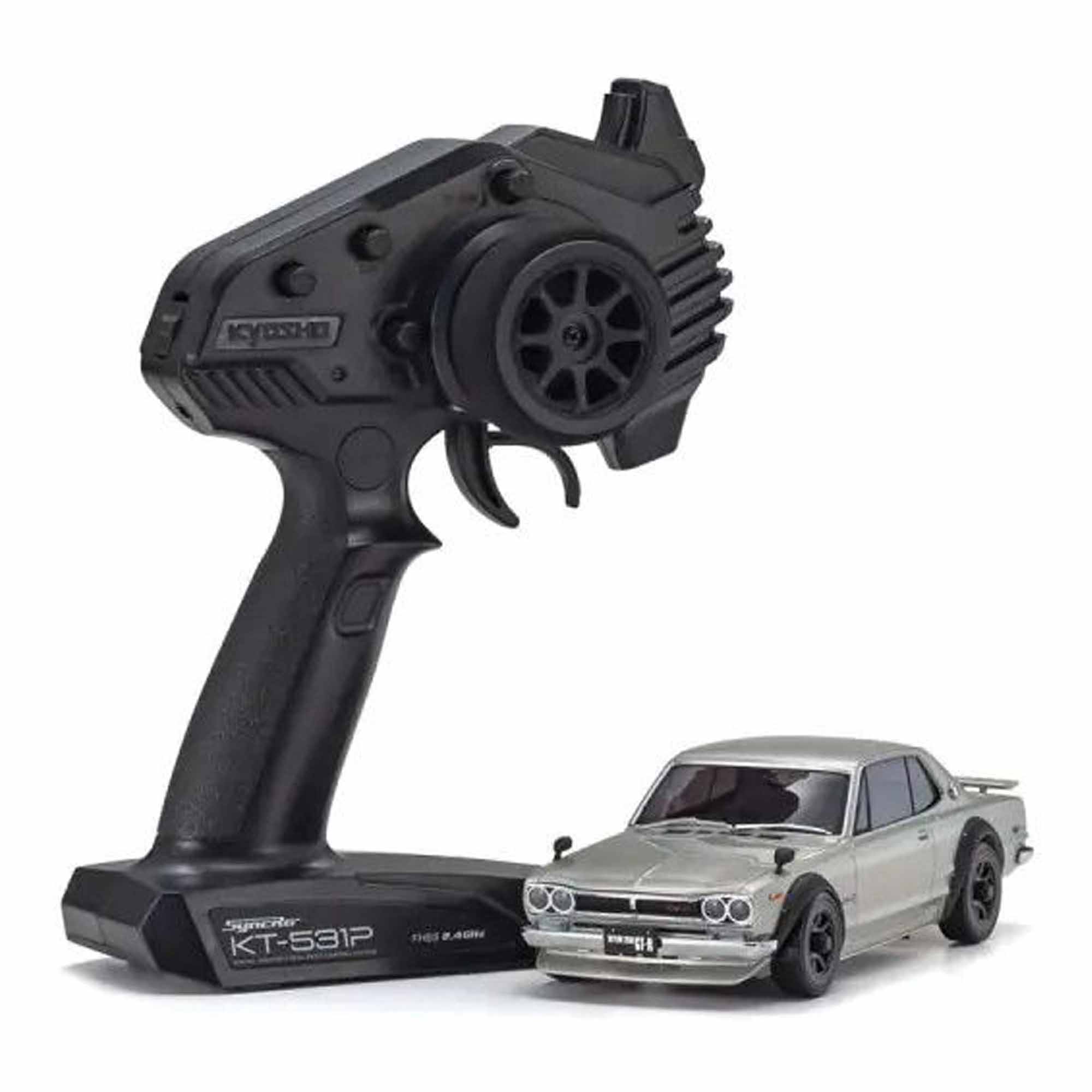 1/28 Nissan Skyline 2000GT-R MR-04 2WD Touring Car RTR, Silver