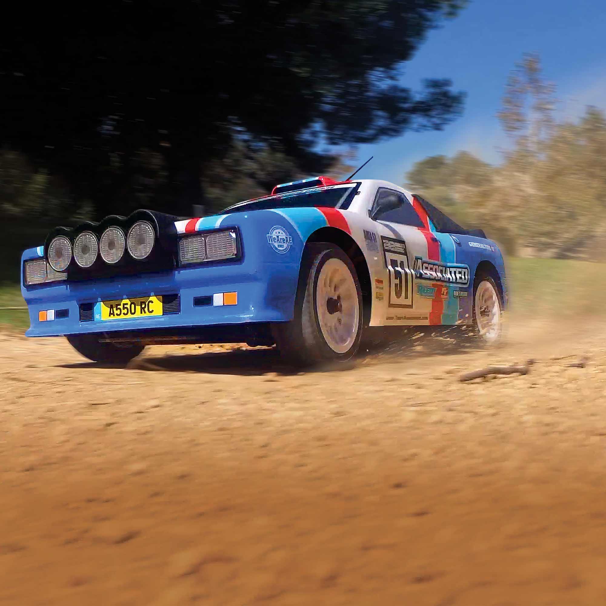 1/10 Apex2 Sport A550 4x4 Rally Car RTR, LiPo Combo