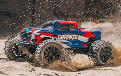 Action Shot showcasing the Awesome Monster Truck looks of the the ARRMA GRANITE GROM Small Scale RC Monster Truck